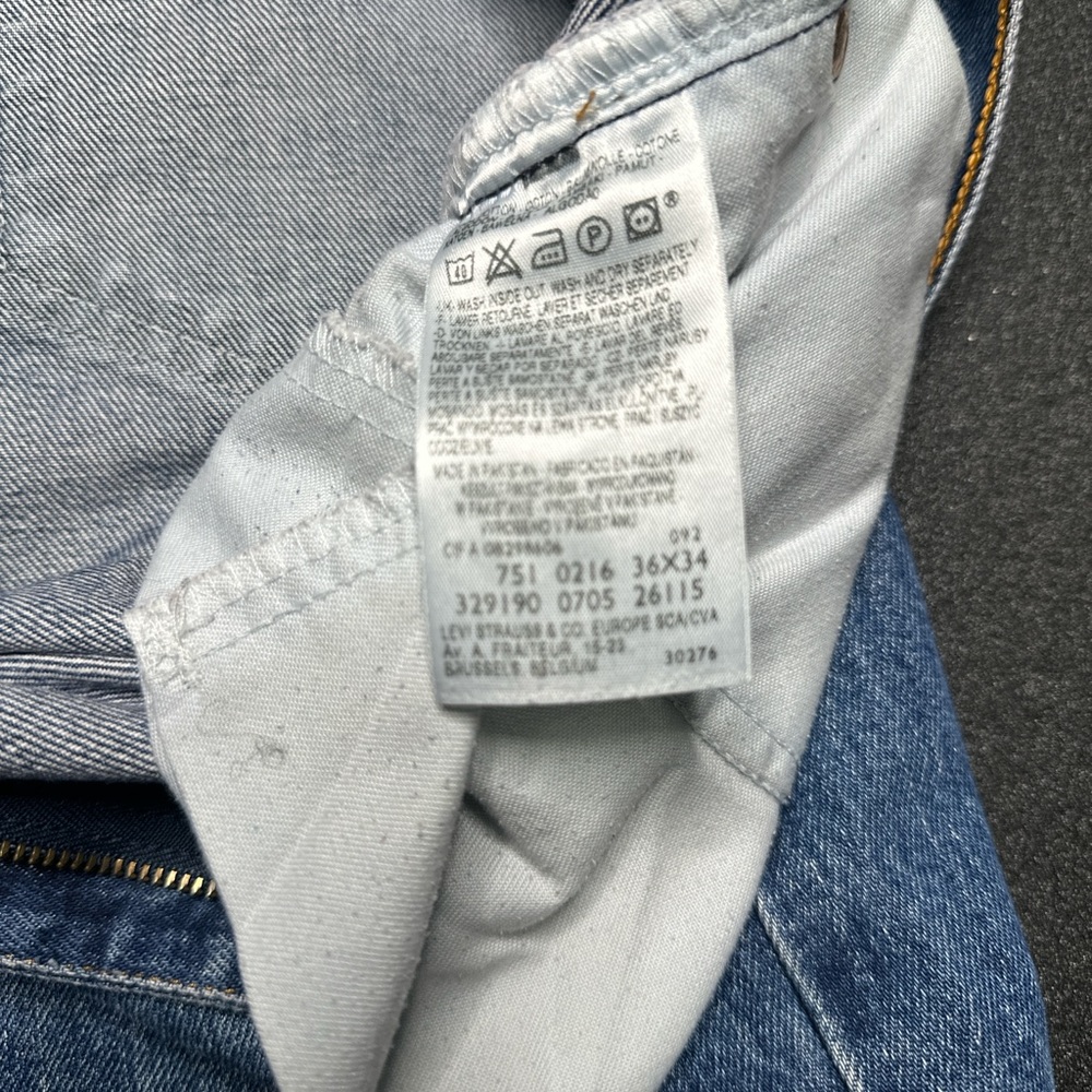 Levi's Men's Straight Blue Jeans - Picture 2 of 8